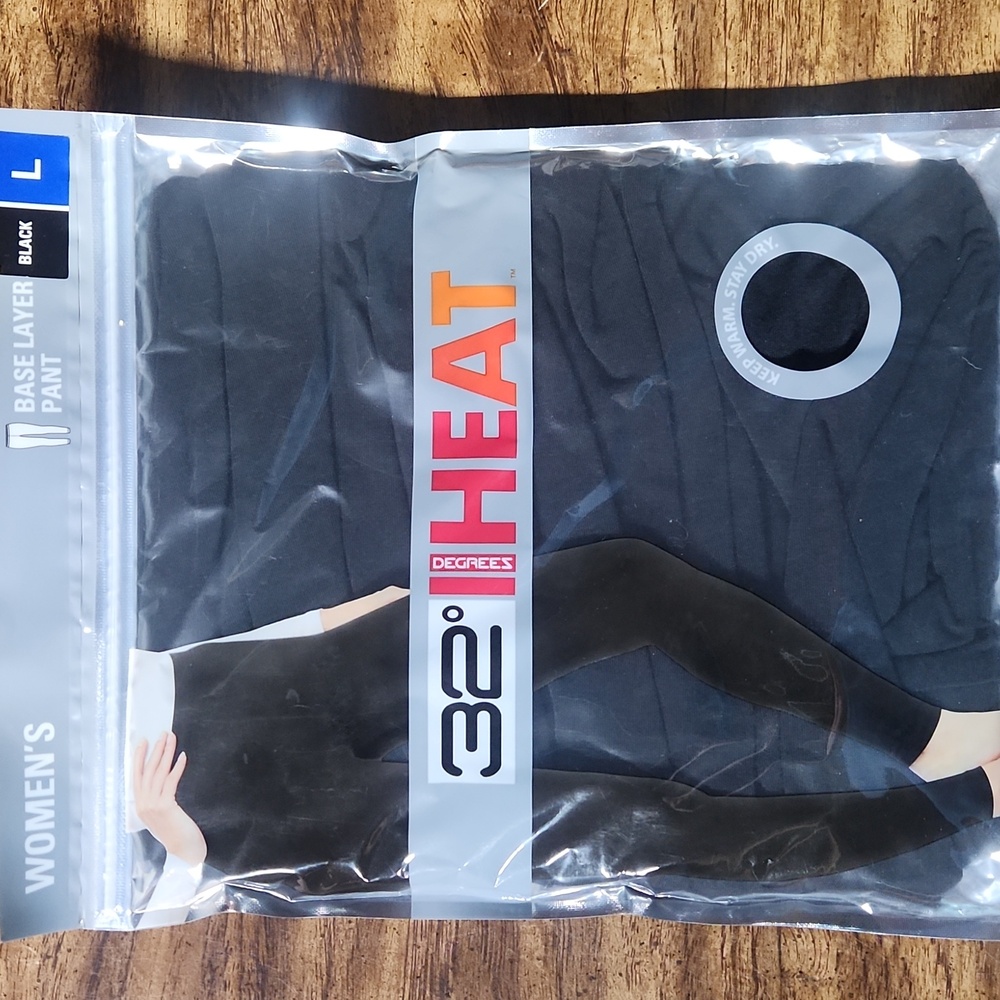 32 Degrees Womens Black Base Layer Pant